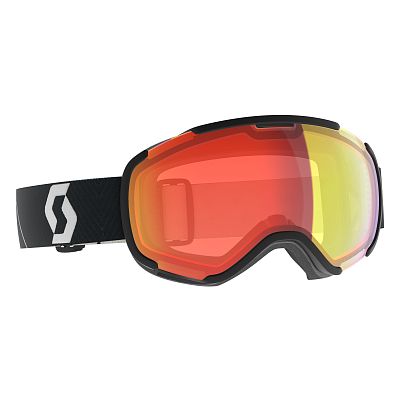 Превью Фотохромная горнолыжная маска Маска горнолыжная SCOTT Faze II LS Mountain Black/Red Chrome (271815-6663341)